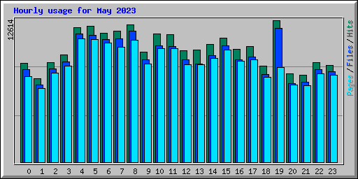 Hourly usage for May 2023